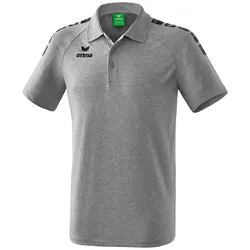 erima Essential 5-C Poloshirt grey-melange/black 164