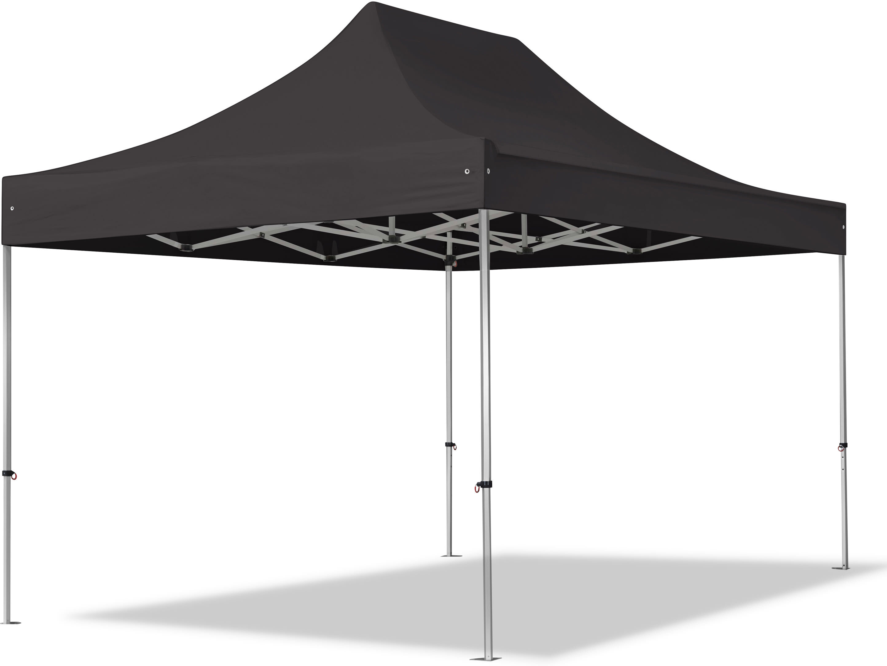 TOOLPORT 3x4,5m Alumiini pop-up teltta, ilman sivuseiniä, musta - (59301)