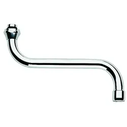 Grohe S-Auslauf chrom, Ausladung 200 mm, schwenkbar