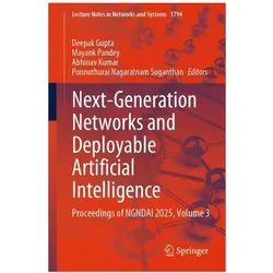 Next-Generation Networks and Deployable Artificial Intelligence, Fachbücher von Abhinav Kumar, Mayank Pandey