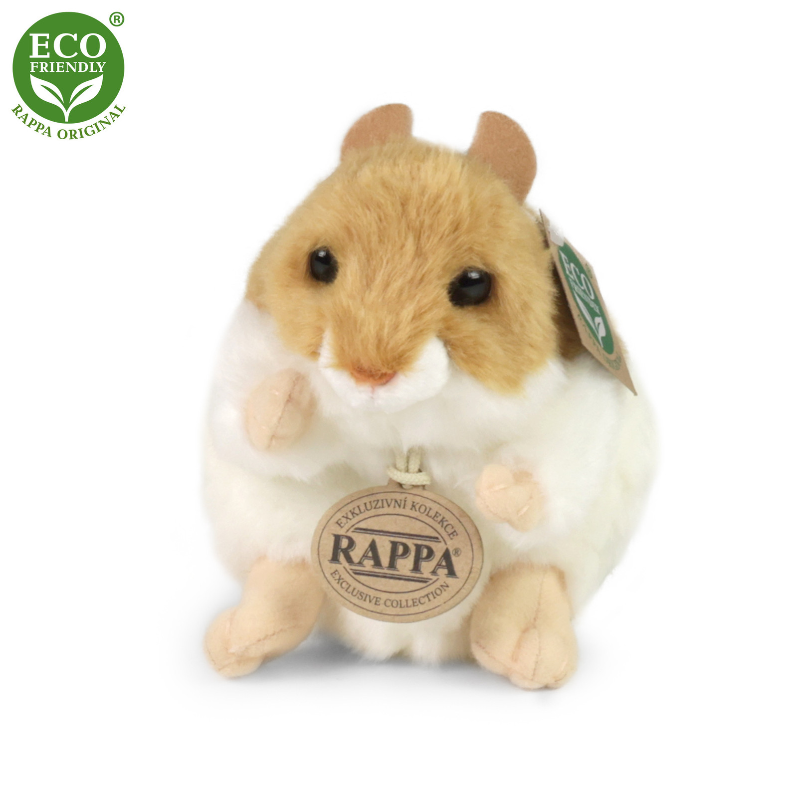 Rappa Pluche Hamster 13 cm Milieuvriendelijk