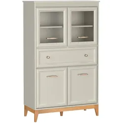 VITRINE Charlott mit 1 Schublade und 4 Türen