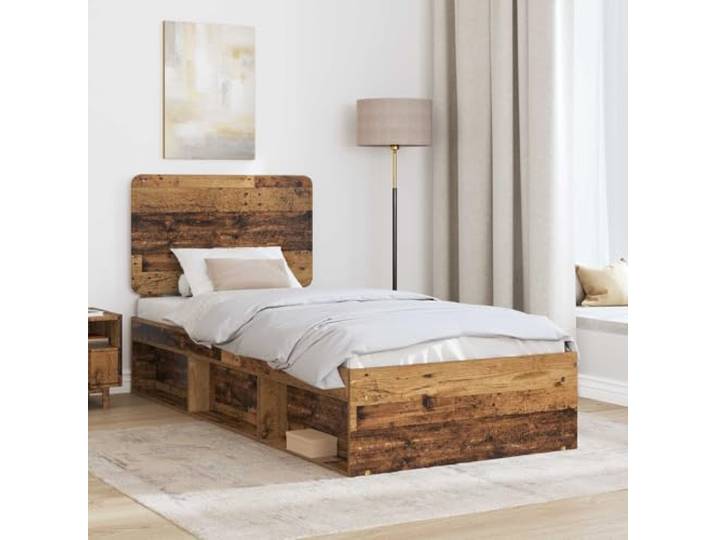 KTHLBRH Bettgestell aus Holz, 90 x 200 cm, Kiefer massiv Modernes Design, robuster Rahmen, einfache Montage, geeignet für jedes Zimmer