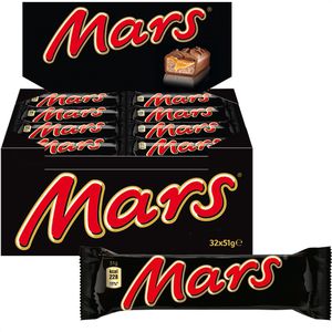 Mars Schokoriegel Classic, 1632 g, je 51 g, 32 Riegel