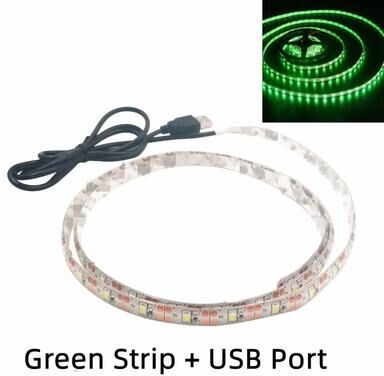 Uplift Picks Flexible USB LED Strip Lights For Brighter TV And Room Accents green 5 Meters