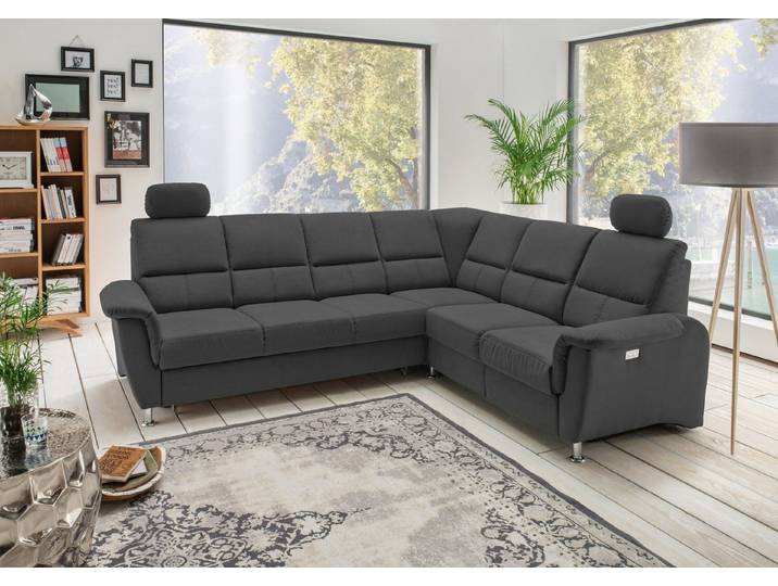freiraum Polstergarnitur Polstergarnitur >Ludwigshafen< Motor-Relaxfunktion, Schlaffunktion, Motor-Relaxfunktion, Schlaffunktion, schwarz - 268x113x222cm (BxHxT)