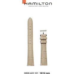 Hamilton - Jazzmaster Band-set Leder-beige-15/12-easyclick H690.422.101 - braun