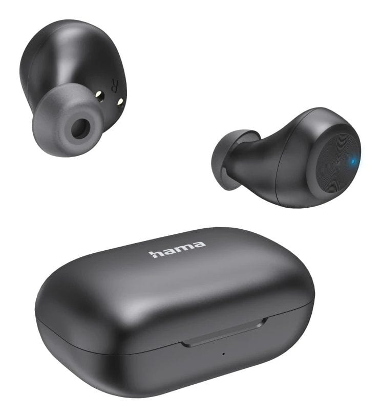 Hama 184172 Spirit Chop II In-Ear Bluetooth Kopfhörer Kabellos TWS 4 h Laufzeit (Schwarz) 00184172