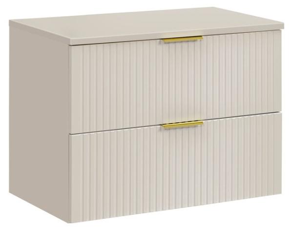 Badezimmer-Set NOXERA 80 cm - Kongo-Braun - Waschtischplatte
