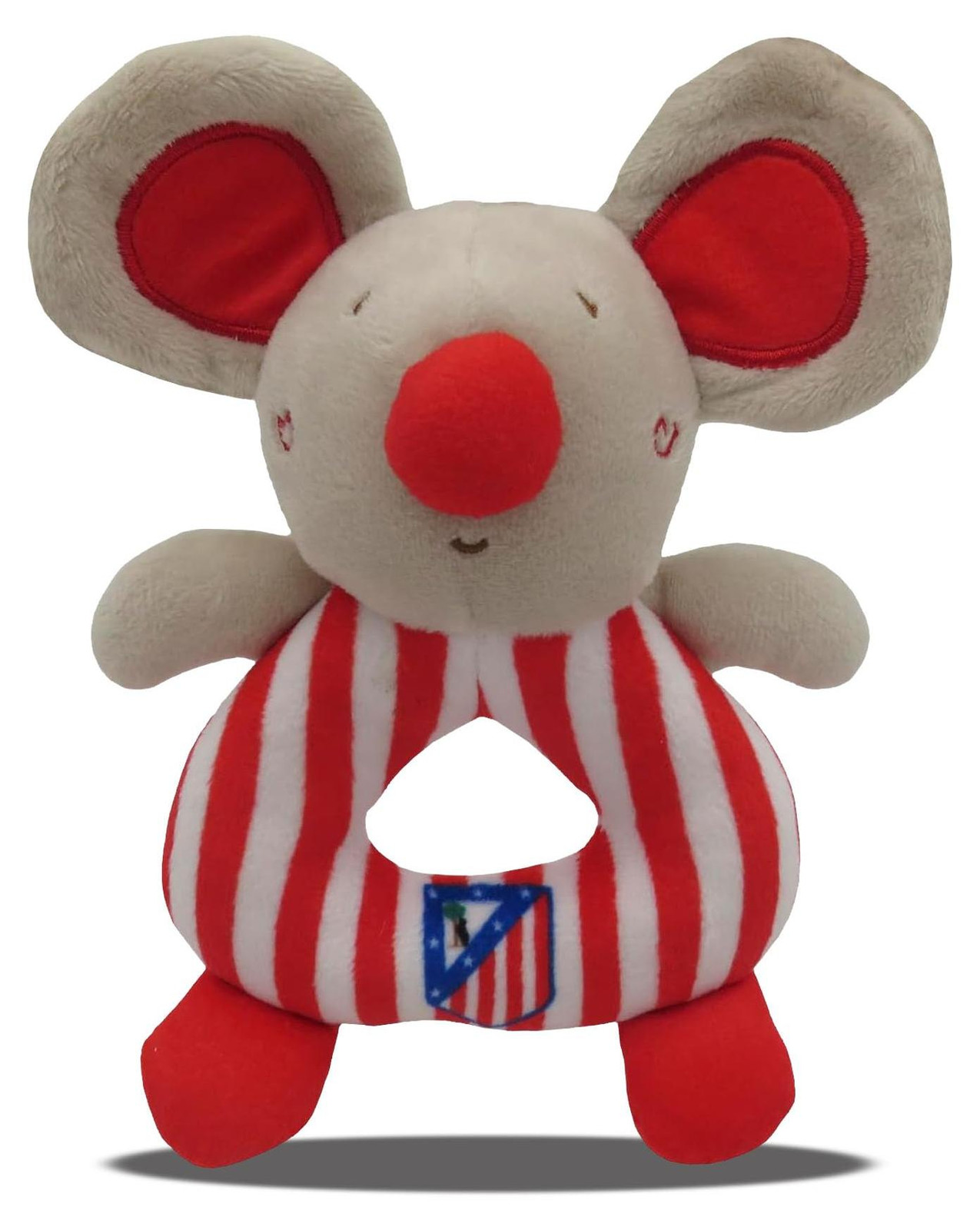 CyP Brands Atlético de Madrid baby rammelaar en knuffel, rood