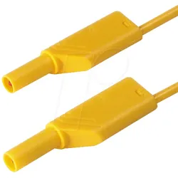 MLS WS 50 GE - Messleitung, 1,0 mm2, 0,5 m, gelb, gesichert, stapelbar