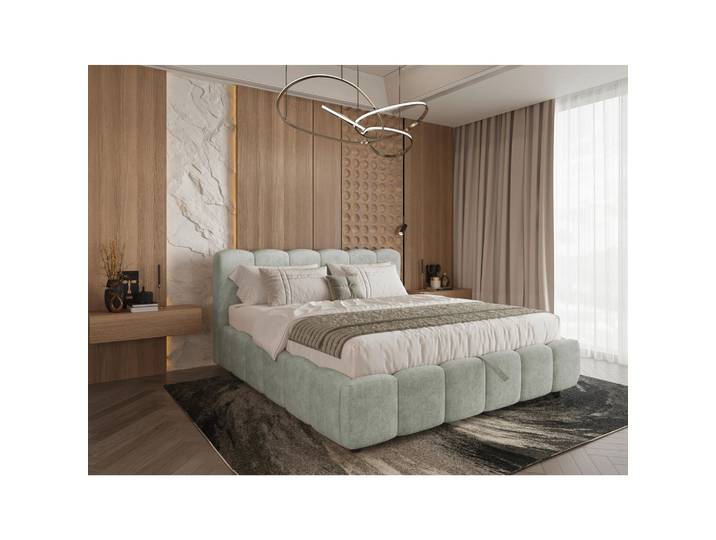 Carryhome Polsterbett, Hellgrau, Kunststoff, Hainbuche, 160x200 cm, Schlafzimmer, Bett, Doppelbetten