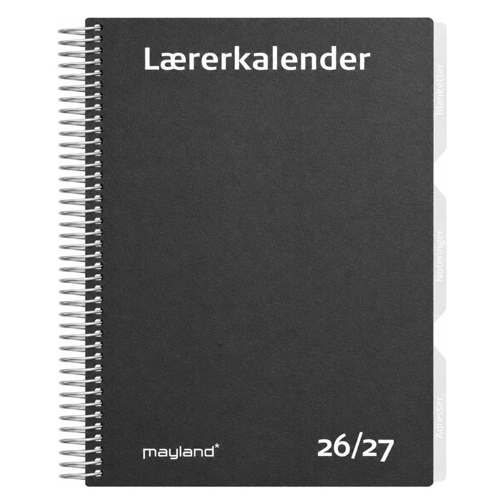 Mayland-Burde Studie Lrerkalender A5 matsort genbrugskarton 2026/2027 (A5) (27813000)