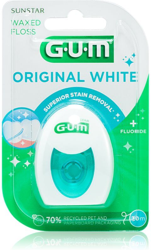 G.U.M Original White fil dentaire 30 m