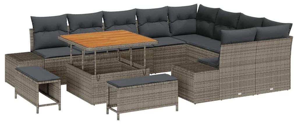 Loungebett - Gartenbank - Eckbank - Gartenmöbel - Terrassenbank - Für 5 Personen - Wetterbeständiges Gestell