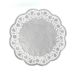 Deko-Tortenspitze (PAP) rund weiß Ø34cm