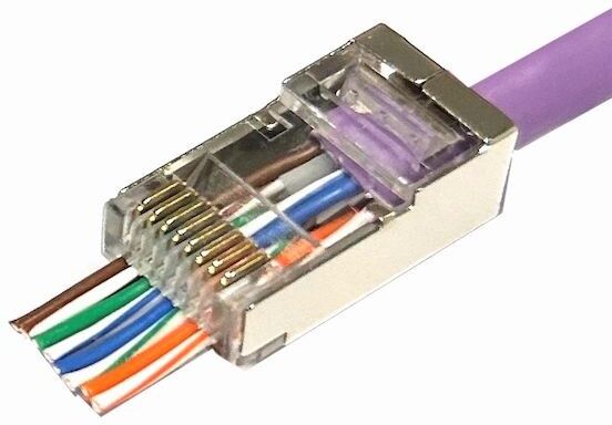 Microconnect Modular EZ Plug RJ45 8P8C CAT6 50 Pack - Shielded