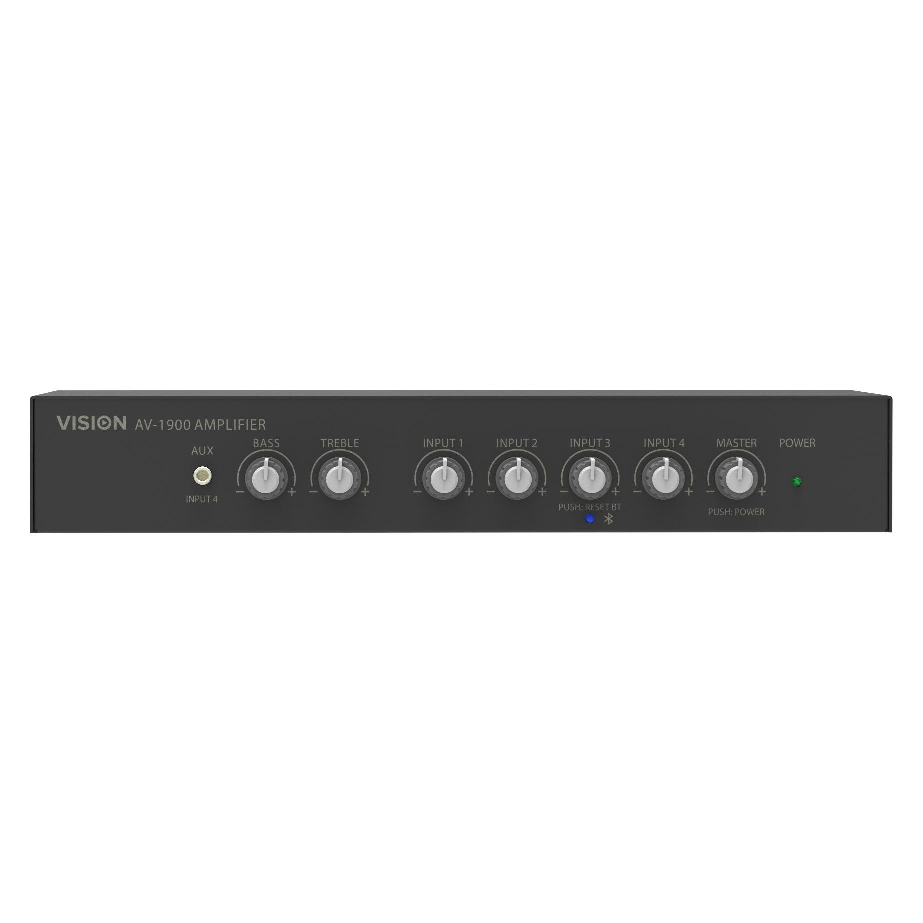 Vision 0w Mixer Amplifier - 4 inputs (AV-1900)