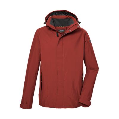Funktionsjacke KILLTEC "KOS 87 MN JCKT", Herren, Gr. L, ocker, Obermaterial: 100% Polyester.Futter: 100% Polyester, Jacken Funktionsjacke, Wasser- und winddicht, atmungsaktiv, abnehmbare Kapuze