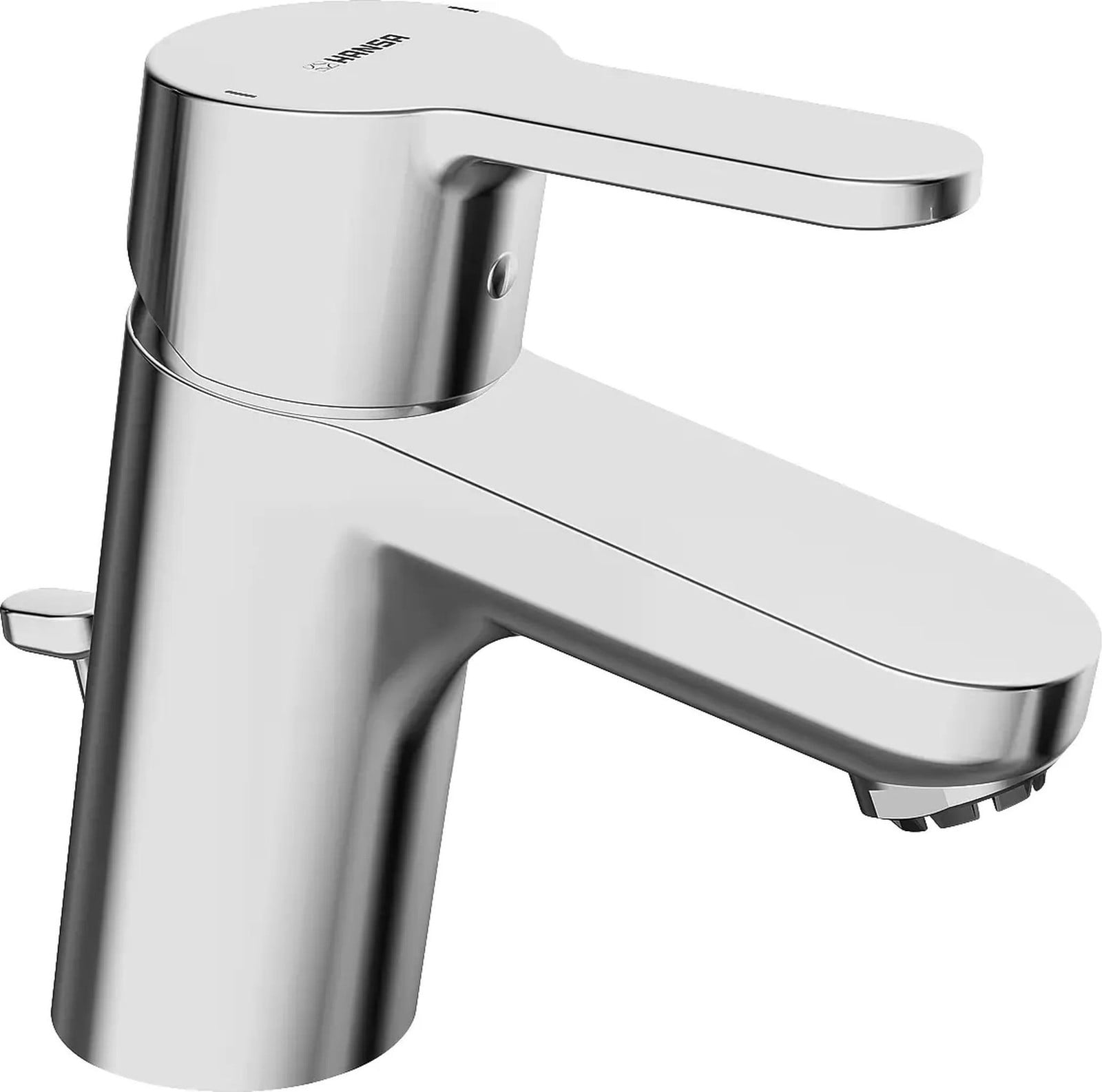 Hansa wastafelmengkraan Hansaprimo 4957 met afvoer en trekstang, chroom