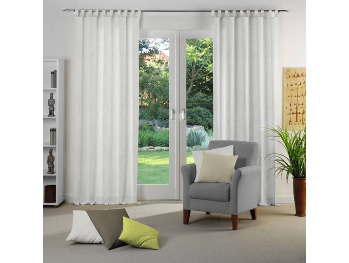 Vorhang WIRTH Lahnstein Gr. 3, beige (natur), B:132cm H:225cm, Polyester, Gardinen, Vorhang