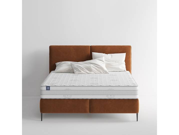 Tonnentaschenfederkernmatratze 100 x 200cm Andere Weiß