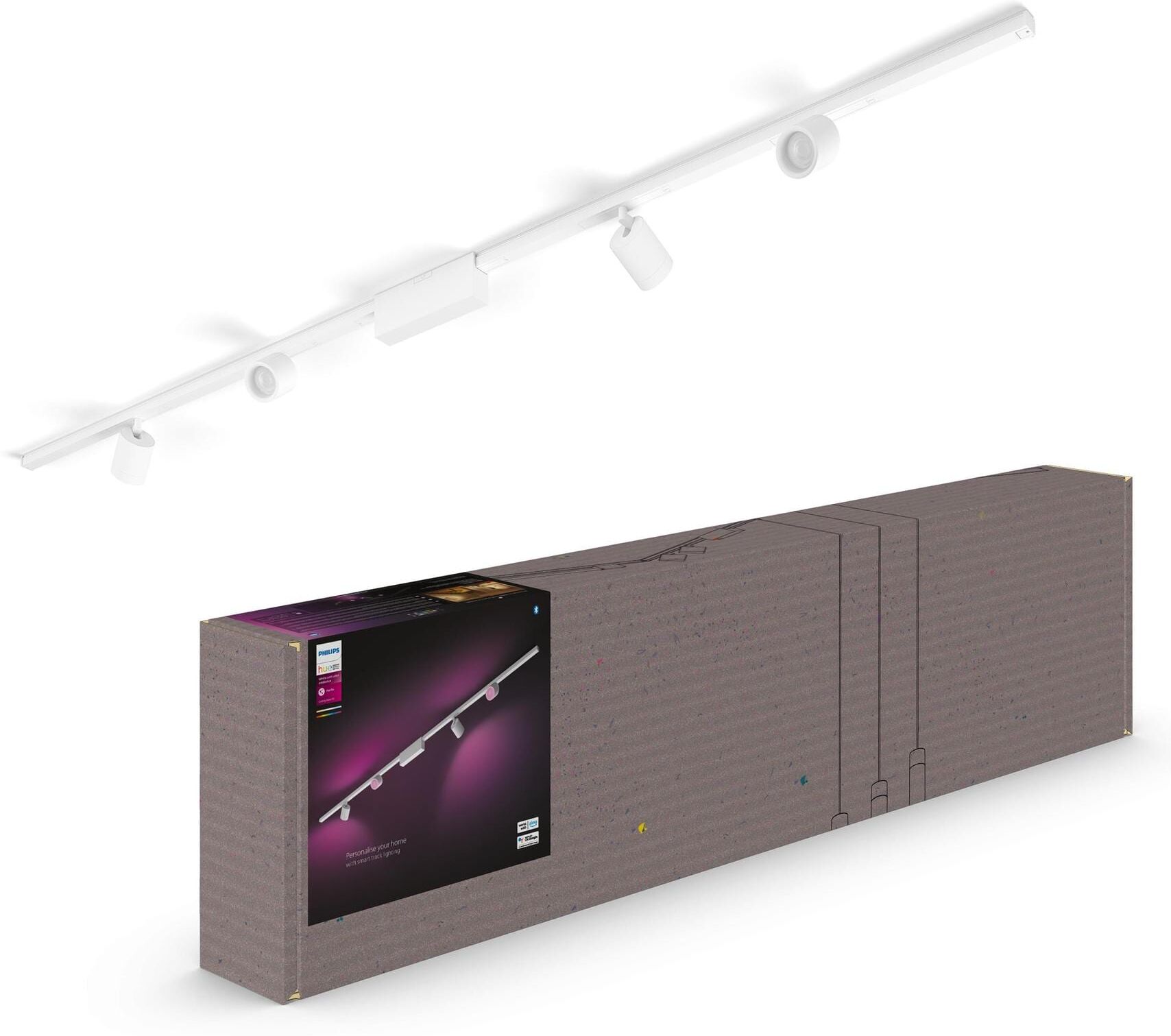 Philips HUE LED Wandleuchte "LED Schienenspot Perifo", weiss (weiß), 4, Leuchten, LED Wandleuchte weiß 4