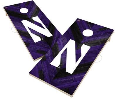 Skip's Garage Northwestern Wildcats Cornhole Board Set