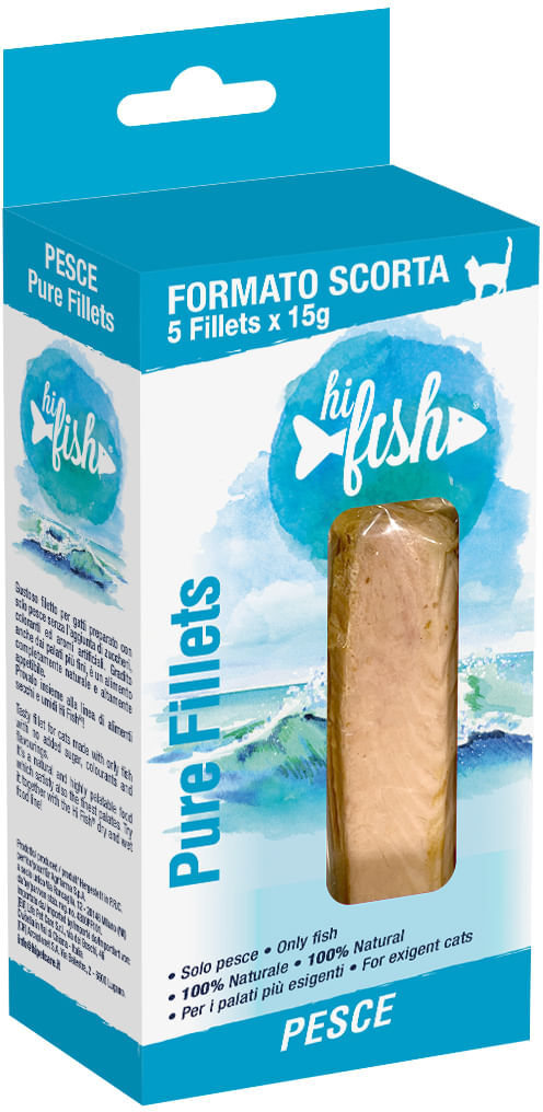 Hi Fish Cat Pure Fillet Multipack Pesce 5x15G 5x15G