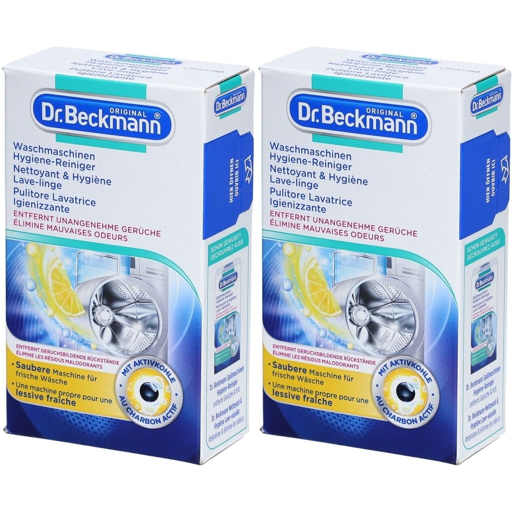 DR Beckmann Reiniger & Hygiene Waschmaschine x2 2x250 g Liquidum