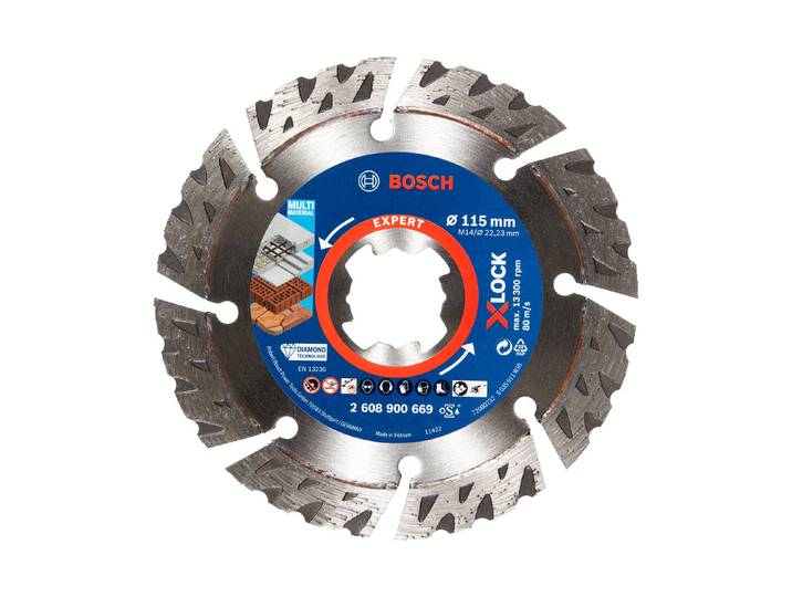Bosch Diamant-Trennscheibe Expert MultiMaterial M14 X-Lock 115mm