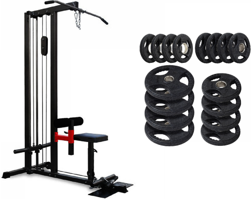 BodyMax CF660 Plate Loading Lat Pulldown / Low Pulley Machine CF660 with 75kg...
