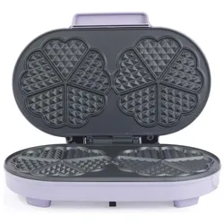 Giles & Posner EK6700GSPPVDE Doppelte Herz-Waffeleisen, Waffeleisen, Schwarz