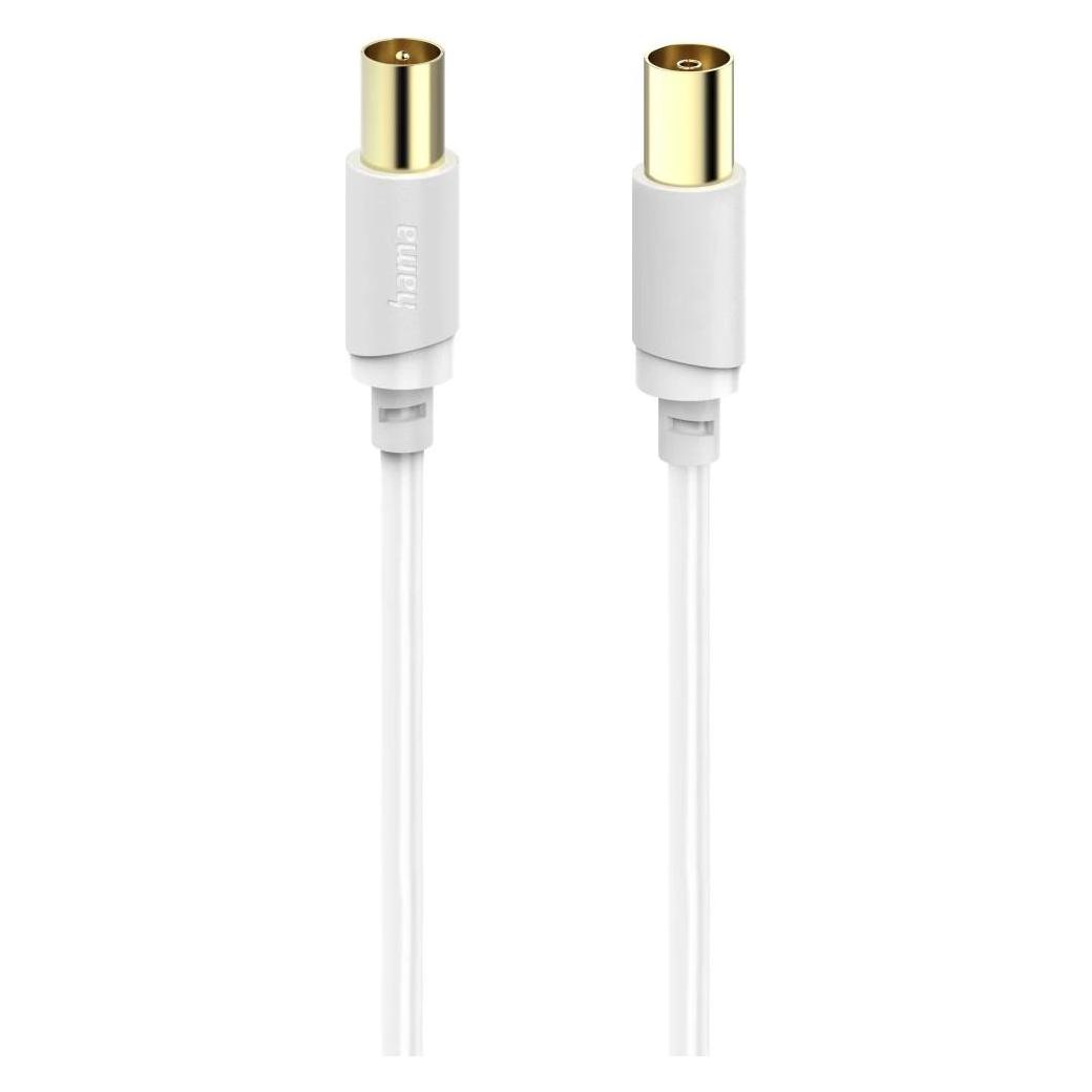 Hama Antenna Cable Coaxstekker - Coax Plug Gold Plated 1.5 M 120 DB (120 dB, Antennenkabel) (00202023)