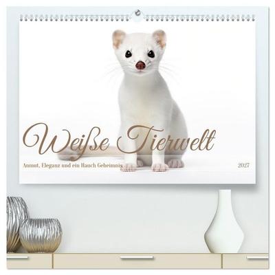 Weiße Tierwelt (hochwertiger Premium Wandkalender 2027 DIN A2 quer), Kunstdruck in Hochglanz