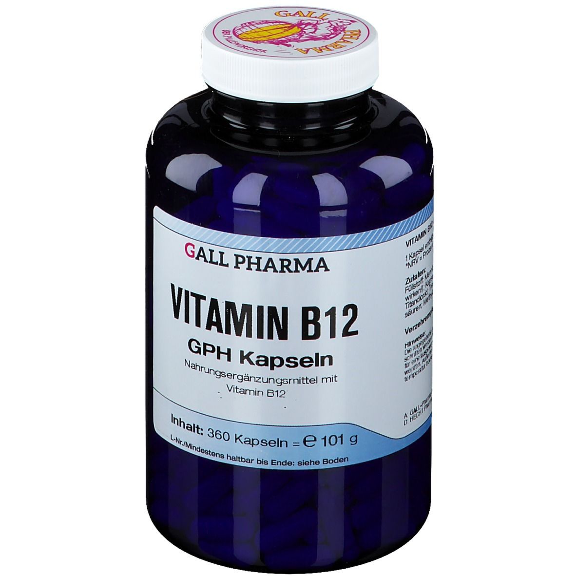 Vitamin B12 GPH 3 µg Kapseln 360 St
