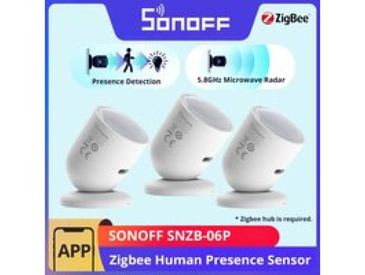 1-10PCS SONOFF SNZB-06P Zigbee Menselijke aanwezigheidssensor 5.8GHz Magnetron Radar Smart Scene ZBBridge-P eWeLink Alice Alexa Google