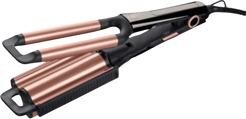 Moldeador - Bellissima Beach Waves GT20 400, 330 W, Placa reversible, Revestimiento cerámico, Negro