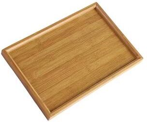 Uplifted Finds Rectangular Wooden Serving Tray Premium Tableware Food Platter For Kitchen, Tea Bars & Parties 33 X 22 Cm