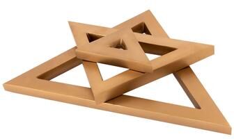 Atlas Lighting and Home Atlas Ara Set of 3 Metal Nesting Triangles - Set of 3