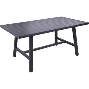 Garden-Pleasure Gartentisch DENIA, Aluminium, schwarz, 160 x 89,5 x 75 cm