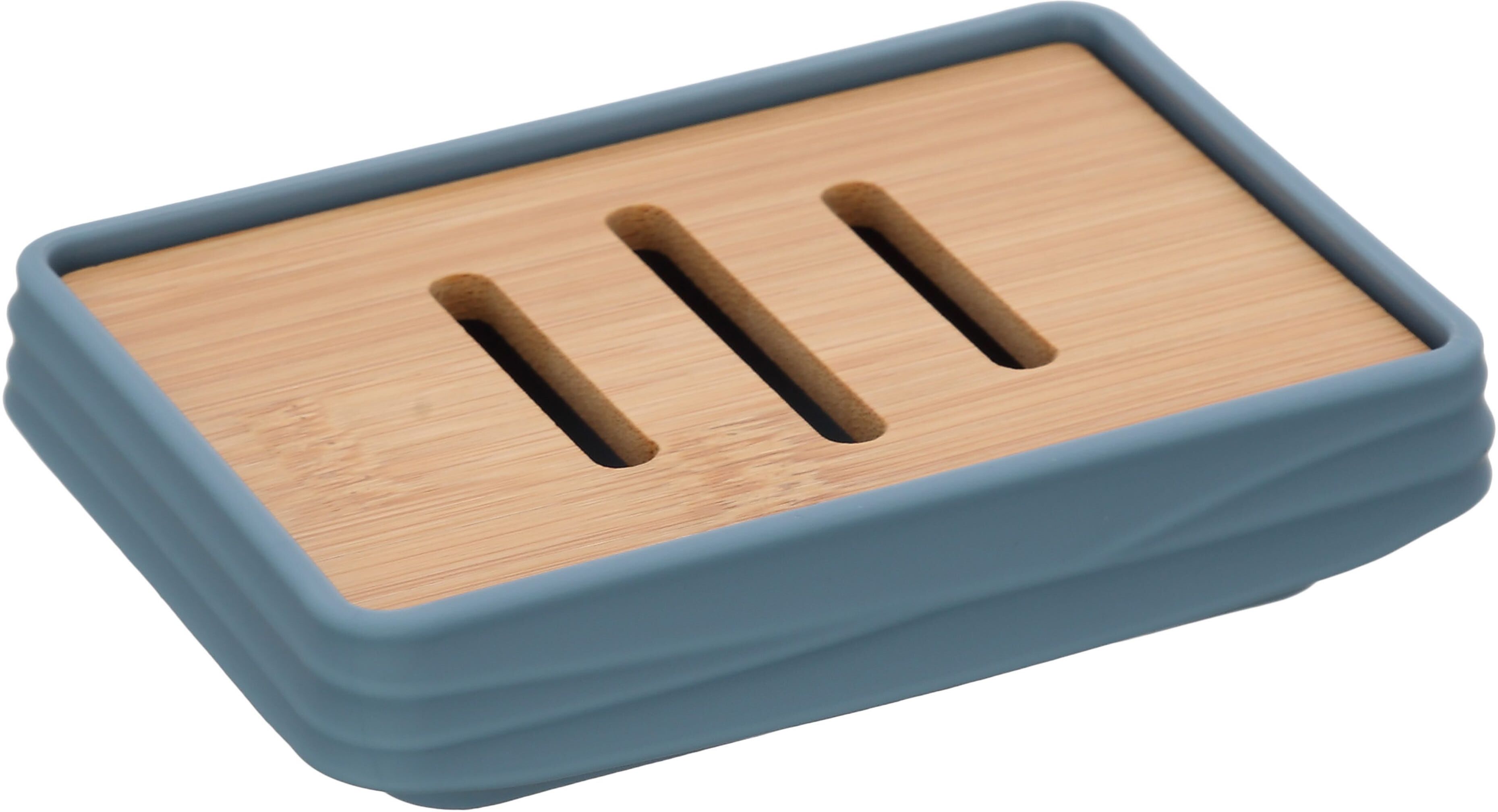 Tecnomat PORTASAPONE SERIE ALABAMA IN PLASTICA COLORE BLU