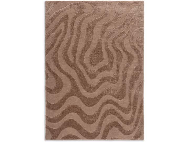 Teppich Blaze 251 , braun, B:160cm H:28mm L:230cm, Polyester, SCHÖNER WOHNEN-KOLLEKTION, Teppiche, Teppich, Indoor, pflegeleicht, verschiedene Formen, Hoch Tief Struktur
