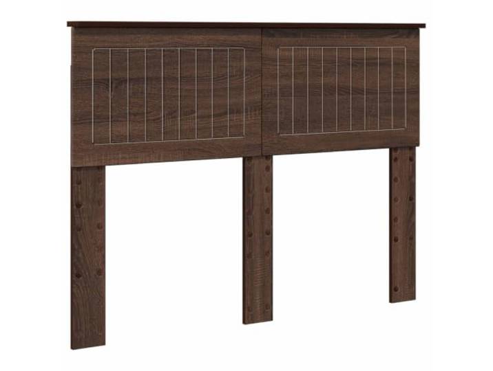 Makastle Kopfteil Braun Eichen-Optik Holzwerkstoff 123x90 cm Rechteckige Form