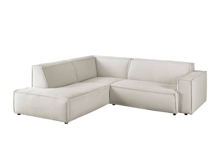 Pure Home Lifestyle Ecksofa PURE 9123, Weiß, Stoff