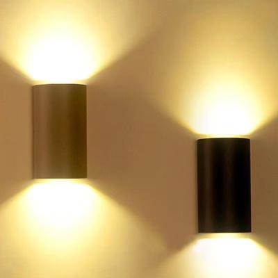 Inspired Finds SANDIY Waterproof Outdoor Wall Light 2 Head Up Down LED Sconce For Patio & Garden sand White 10w cold White