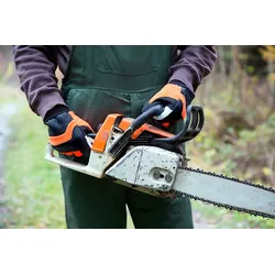 Kerbl Motorsägenhandschuh Forester orange/schwarz L - 297527 - orange/schwarz