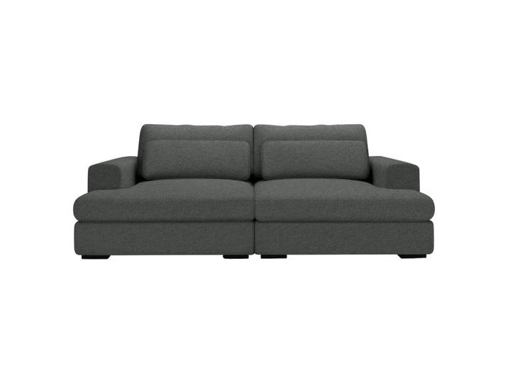 Lomoco Bigsofa, Anthrazit, Textil, Füllung: Schaumstoff,Schaumstoff, 223x80x158 cm, Stoffauswahl, Wohnzimmer, Sofas & Couches, Bigsofa