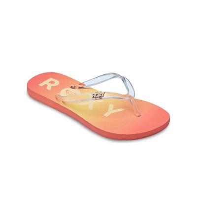 Sandale ROXY "Rg Viva Jelly", Jungen, Gr. 13(30), rot orange, Obermaterial: 98% Synthetik/2% Metall, Futter: 100% Synthetik, Laufsohle: 100% Schwammgummi., Schuhe Sandale