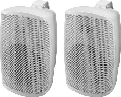 Monacor WALL-05SET/WS On-Wall-Lautsprecher Weiß 50W 80Hz - 20000Hz 1 Paar